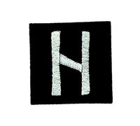Patch ecusson brode thermocollant viking odin sorcellerie rune alphabet hail