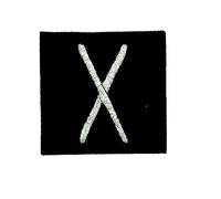 Patch ecusson brode thermocollant viking odin sorcellerie rune alphabet talent