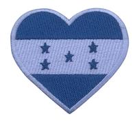 Patch ecusson drapeau coeur tous pays 6.5x7cm - ecusson brodé thermocollant ou coudre drapeau paternel