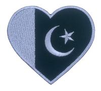 Patch ecusson drapeau coeur tous pays 6,5x7cm - ecusson brodé thermocollant ou coudre drapeau paternel backpack