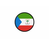 Patch Ecusson Drapeau Guinee Equatoriale Imprime Thermocollant Rond Cocarde
