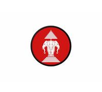 Patch Ecusson Drapeau Laos Old Ancien Imprime Thermocollant Rond Cocarde