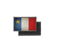 Patch ecusson imprime badge vintage drapeau acadie acadien canada