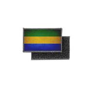 Patch ecusson imprime badge vintage drapeau gabon gabonais