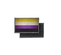 Patch ecusson imprime badge vintage drapeau non binary lgbt
