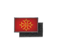 Patch ecusson imprime badge vintage drapeau occitanie occitan