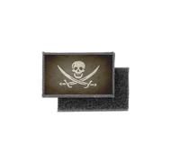 Patch Ecusson Imprime Badge Vintage Drapeau Pirate Jack Rackham