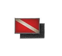 Patch Ecusson Imprime Badge Vintage Drapeau Scuba Diver Diving