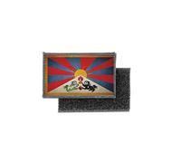 Patch ecusson imprime badge vintage drapeau tibet tibetain