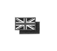 Patch Ecusson Imprime Camo Camouflage Badge Drapeau Anglais Uk Royaume Uni Noir