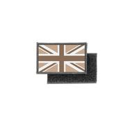 Patch Ecusson Imprime Camo Camouflage Badge Drapeau Uk Anglais Desert