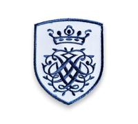 Patch Ecusson Monogramme de Jean Sebastien Bach brodé en France - Taille 8x6,4CM - Support scratch femelle OFFERT