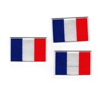 Patch Ecusson Thermocollant 3 x drapeau français France 4 x 6 cm