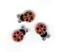 Patch Ecusson Thermocollant 3 x petite coccinelle coloris au choix 1,50 x 2,50 cm