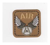 Patch Ecusson Thermocollant Air Force coloris beige 4 x 4 cm