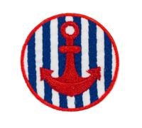 Patch Ecusson Thermocollant Ancre marine 4 x 4 cm