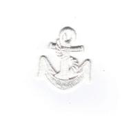 Patch Ecusson Thermocollant Ancre Marine Coloris Blanc 3 x 4 cm