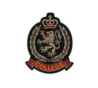Patch Ecusson Thermocollant Blason Gryffon College 4,50 x 5,50 cm