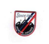 Patch Ecusson Thermocollant Blason ski mountain explorer 4,50 x 5 cm