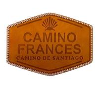 Patch écusson thermocollant Camino Frances en simili cuir