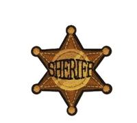 Patch Ecusson Thermocollant Etoile de Sheriff 5 x 5,50 cm