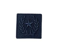 Patch Ecusson Thermocollant Etoile Lauriers Coloris Marine 3 x 3 cm
