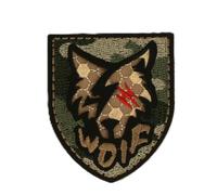 Patch Ecusson Thermocollant Loup Militaire 5 x 6 cm