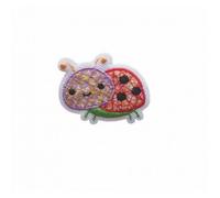Patch Ecusson Thermocollant Petite coccinelle rouge 2 x 3 cm