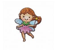 Patch Ecusson Thermocollant Petite fée robe rose 3 x 4 cm
