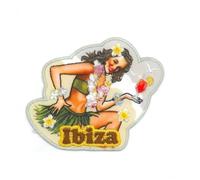 Patch Ecusson Thermocollant Pin Up Ibiza 6 x 7,50 cm
