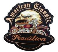 Patch Ecusson Thermocollant XXL Aigle Moto American Eagle 25 x 25 cm