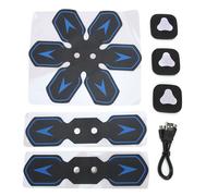 Patch Ems Intelligent Pour Muscles Abdominaux, Stimulateur Musculaire Pour Bras Et Jambes, Equipement De Fitness (Ensemble De 3 Patchs Abdominaux)