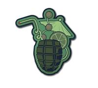 Patch en caoutchouc 3D PVC pour cocktail, grenade, grenade, été, vacances #44674
