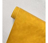Patch En Cuir auto-adhésif PU trous de réparation Autocollant Cuir Kit Premiers Soins pour Canapé de Siège de Voiture Meubles Vestes Sac À Main Patch Orange jaune 69 x 200 cm