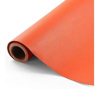 Patch En Cuir auto-adhésif PU trous de réparation Autocollant Cuir Kit Premiers Soins pour Canapé de Siège de Voiture Meubles Vestes Sac À Main Patch Orange 20 x 30 cm3