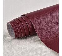 Patch En Cuir auto-adhésif PU trous de réparation Autocollant Cuir Kit Premiers Soins pour Canapé de Siège de Voiture Meubles Vestes Sac À Main Patch vin rouge 4 35 x 137 cm