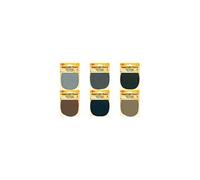Patch en cuir nappa, 125 x 100 mm, bleu foncé