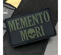 Patch en PVC « Memento Mori », patch amusant pour équipement tactique, vêtements de bricolage, sac à dos et uniformes, patch morale avec bande crochet et boucle