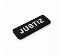 Patch Force - Équipement de justice - Patch de justice comme insigne pour uniforme judiciaire, gilet de protection, sac d'intervention, veste ou sac à dos - Patch velcro 3D en caoutchouc - 12 x 4 cm