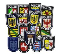 Patch Force - Patch de police (coloré) - Écusson de la police de Saxe-Anhalt - Pour uniforme de police, gilet de protection, sac d'emploi, veste ou sac à dos - patch velcro en caoutchouc 3D