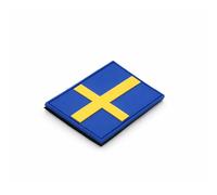 Patch Force - Patch en caoutchouc motif drapeau de la Suède (coloré) 8 x 5 cm - Comme insigne pour uniformes, gilet de protection, sac d'intervention, veste ou sac à dos - Pour l'armée, la police et