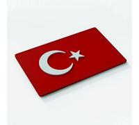 Patch Force - Patch en caoutchouc motif drapeau de la Turquie (coloré) 8 x 5 cm - Comme insigne pour uniformes, gilet de protection, sac d'intervention, veste ou sac à dos - Pour l'armée, la police et