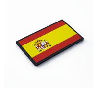 Patch Force - Patch en caoutchouc motif drapeau de l'Espagne (coloré) 8 x 5 cm - Comme insigne pour uniformes, gilet de protection, sac d'intervention, veste ou sac à dos - Pour l'armée, la police et