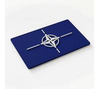 Patch Force - Patch en caoutchouc motif drapeau de l'OTAN (coloré) 8 x 5 cm - Comme insigne pour uniformes, gilet de protection, sac d'intervention, veste ou sac à dos - Pour l'armée, la police et