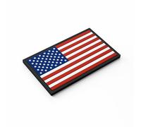 Patch Force - Patch en caoutchouc - Motif drapeau des États-Unis - 8 x 5 cm - Pour uniformes, gilet de protection, sac d'intervention, veste ou sac à dos - Pour l'armée, la police et l'armée