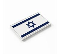Patch Force - Patch en caoutchouc motif drapeau d'Israël (coloré) 8 x 5 cm - Comme insigne pour uniformes, gilet de protection, sac d'intervention, veste ou sac à dos - Pour l'armée, la police et