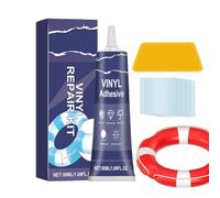 Patch gonflable - Kit de réparation de qualité professionnelle, patchs flexibles d'étanchéité contre les fuites, colle imperméable haute résistance incluse, compatibilité PVC | Lits, piscines,