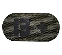 Patch groupe sanguin : A B AB O Positif Tactique Badge