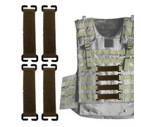 Patch Holder, Backpack Attachment Strips, 4pcs 20x3cm Nylon Loop Panels with Hook Backing, Sturdy Fabric Patch Strip, Gear Panel with Minimal Design, Patchs Holder for Backpacks and Bag