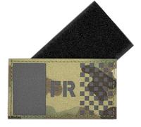 Patch Infrarouge Réfléchissant France - Militaire France Scratch Drapeau Sac, Brodé Camouflage 9x5 cm pour Sac à Dos/Uniforme, Écusson Armée Française (Militaire)